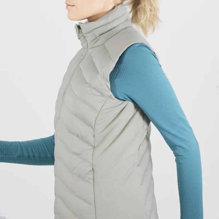 Light Grey Salomon Essential Xwarm Down Women's Vest | IE VQ1423